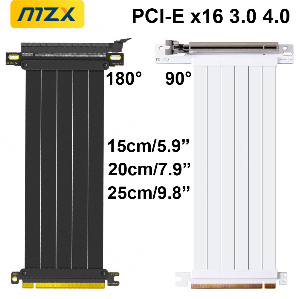 MZX PCIE 4.0 3.0 16X Riser Cab - Pcie 4.0 X16 Riser Cable 90 Degree review and price