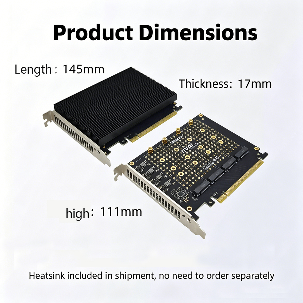 PCIe 4.0 X16 To 4 Port NVMe Ad - Quad M.2 Nvme Pcie Bifurcation Card review and price