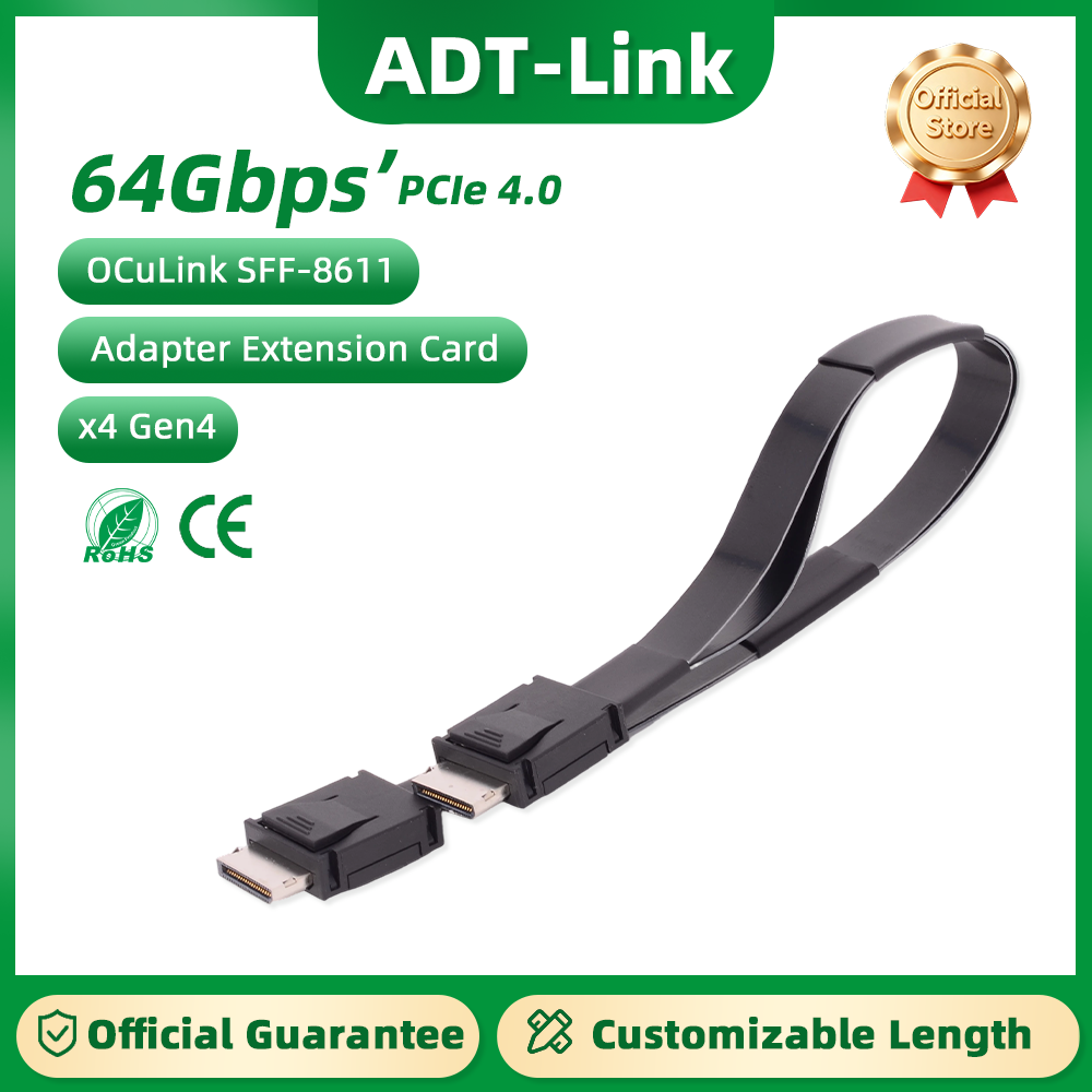 ADT-Link  PCI-E 4.0 X4 SFF-861 - External Gpu Dock Pcie 4.0 Oculink review and price