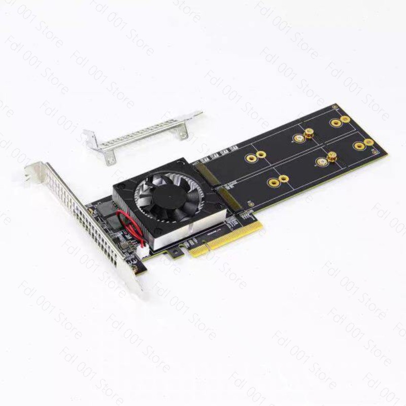 NO NEED PCIe Bifurcation PEX87 - Quad M.2 Nvme Pcie Bifurcation Card review and price
