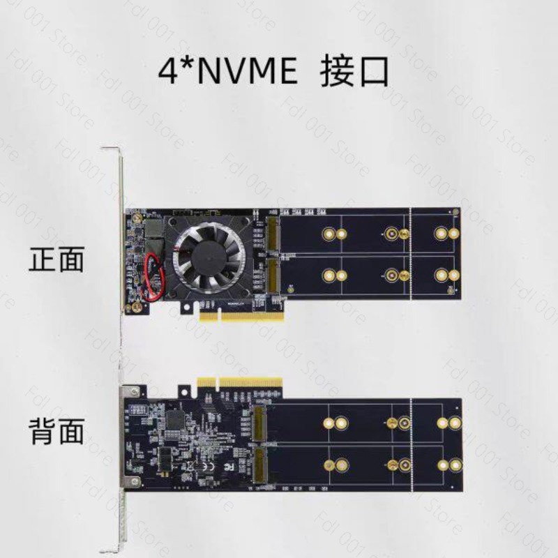 NO NEED PCIe Bifurcation PEX87 - Quad M.2 Nvme Pcie Bifurcation Card review and price