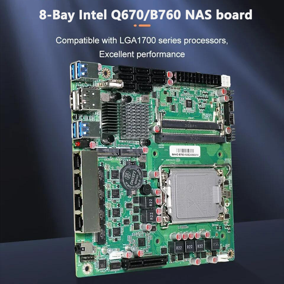 Topton Q670 B760 8-Bay NAS Mot - Lga 1700 Ddr5 Itx Motherboard review and price