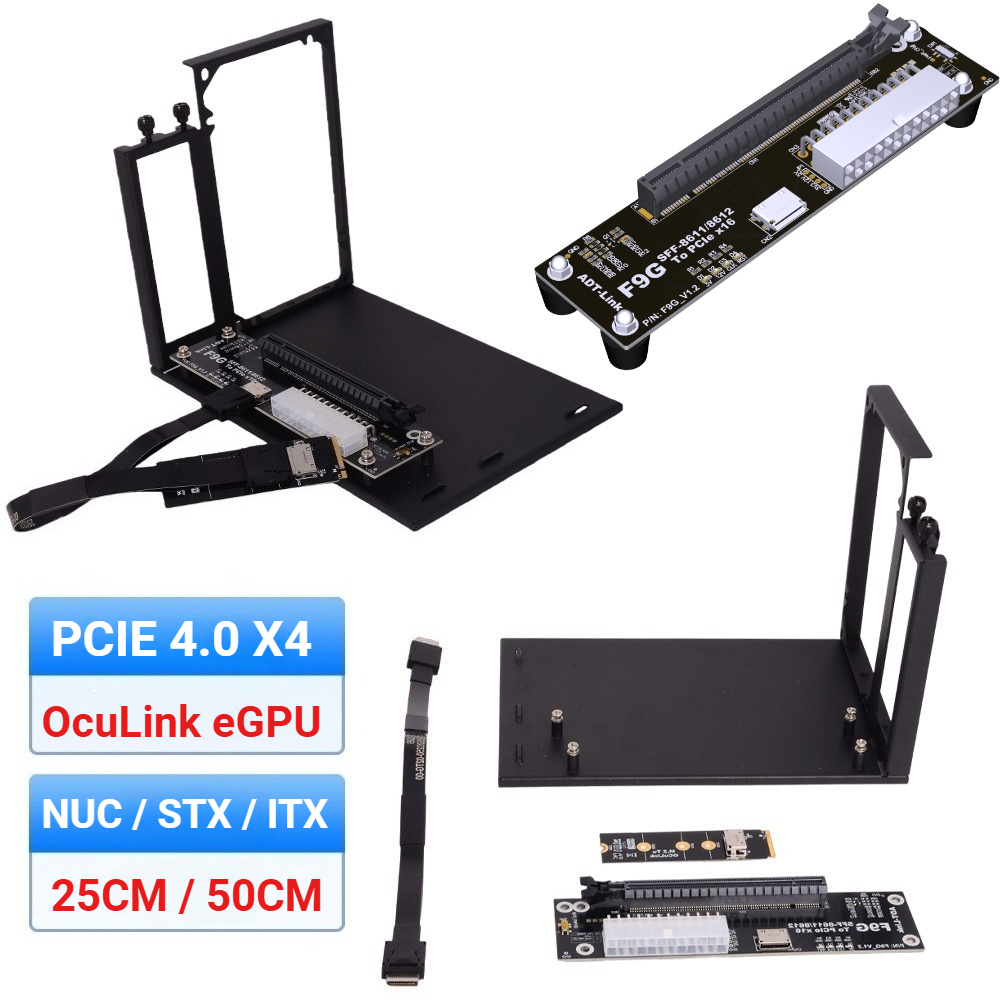 F9G-BK7 EGPU Oculink GPU Dock  - External Gpu Dock Pcie 4.0 Oculink review and price