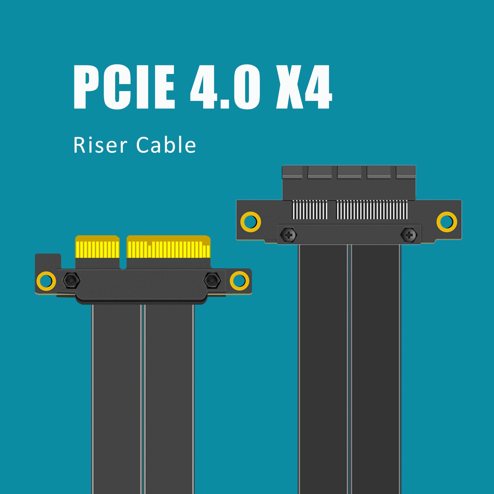 PCIe 4.0 X4 Riser Cable, 180 D - Pcie 4.0 X16 Riser Cable 90 Degree review and price