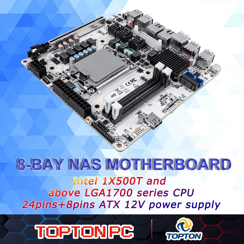 8-Bay NAS Mini ITX Motherboard - Lga 1700 Ddr5 Itx Motherboard review and price